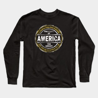 America The Great Long Sleeve T-Shirt